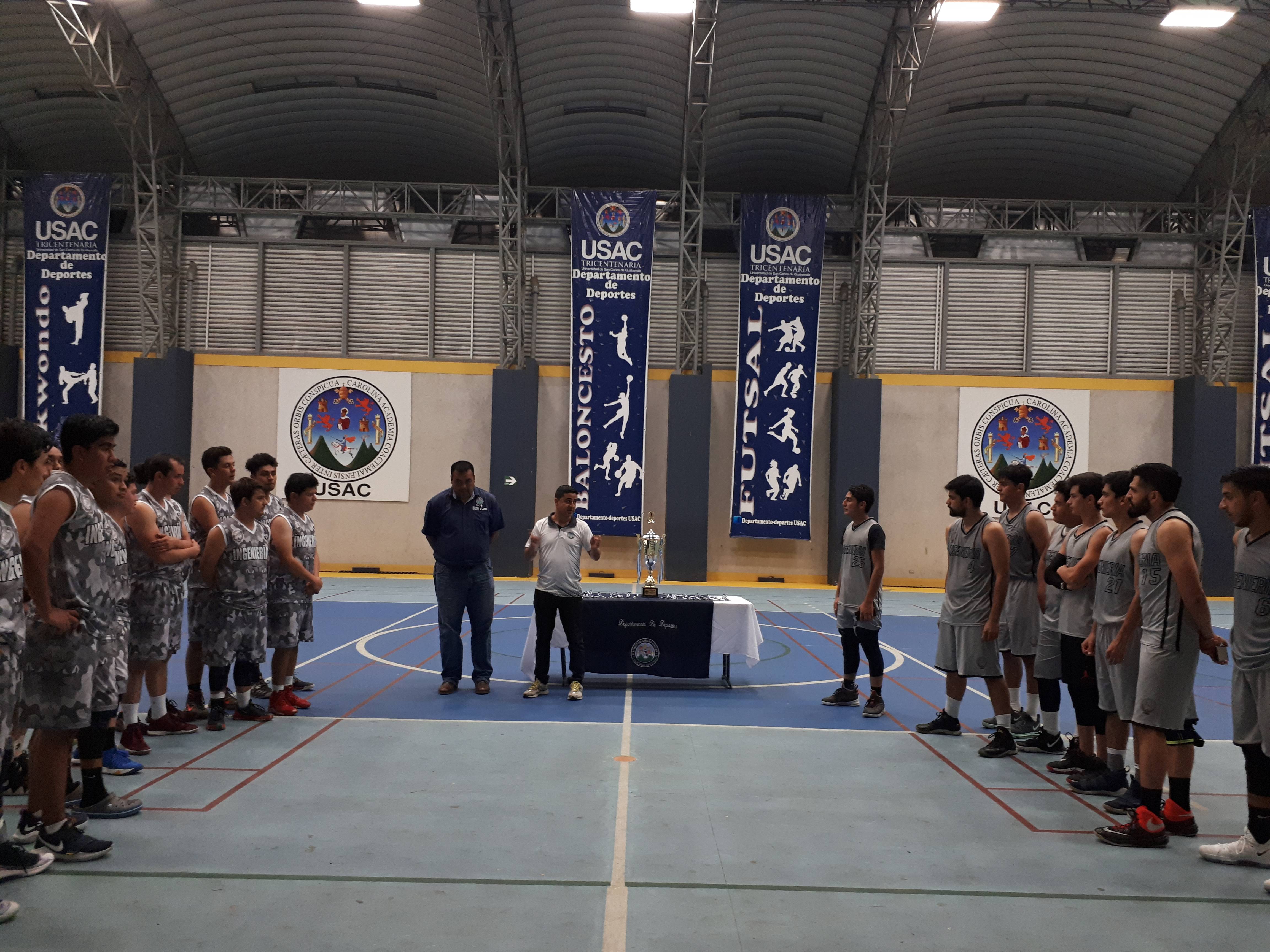 Premiación Liga de Baloncesto USAC Apertura 2019