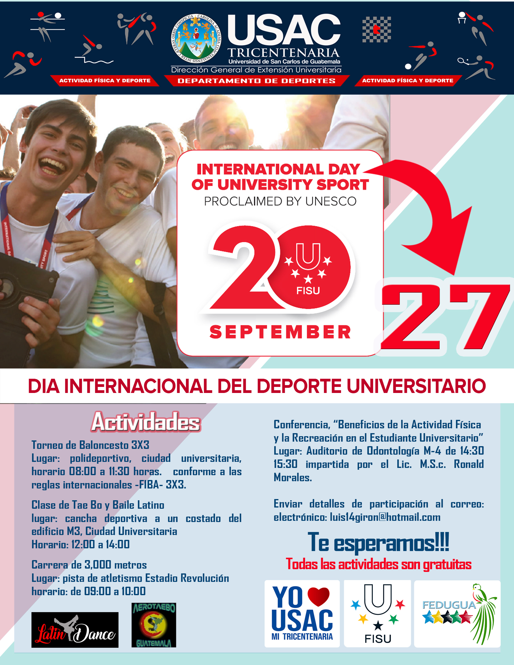 Día Internacional Del Deporte Universitario 2018